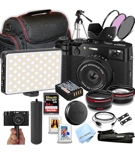 Amazon.com : FUJIFILM X100VI Digital Camera (Black) (16821913) + 2